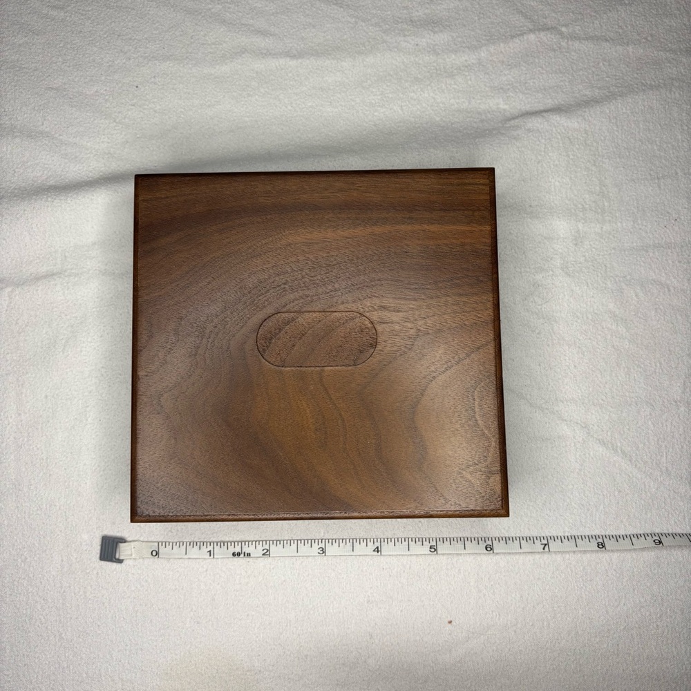 Vintage Beautiful Alcraft Calculator Walnut Wood‎ Box W/out Calculator.